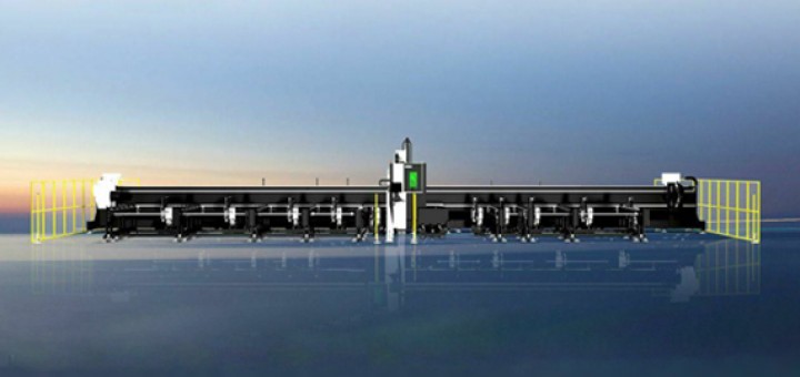 GKS12050T4 Four Chuck Heavy Duty Laser Pipe Cutting Machine 